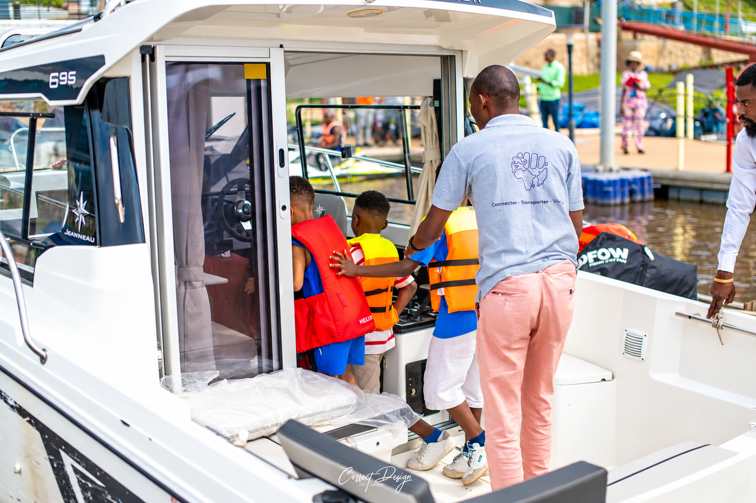 A barbecue and music gathering on board a Congo River Sunday edition.