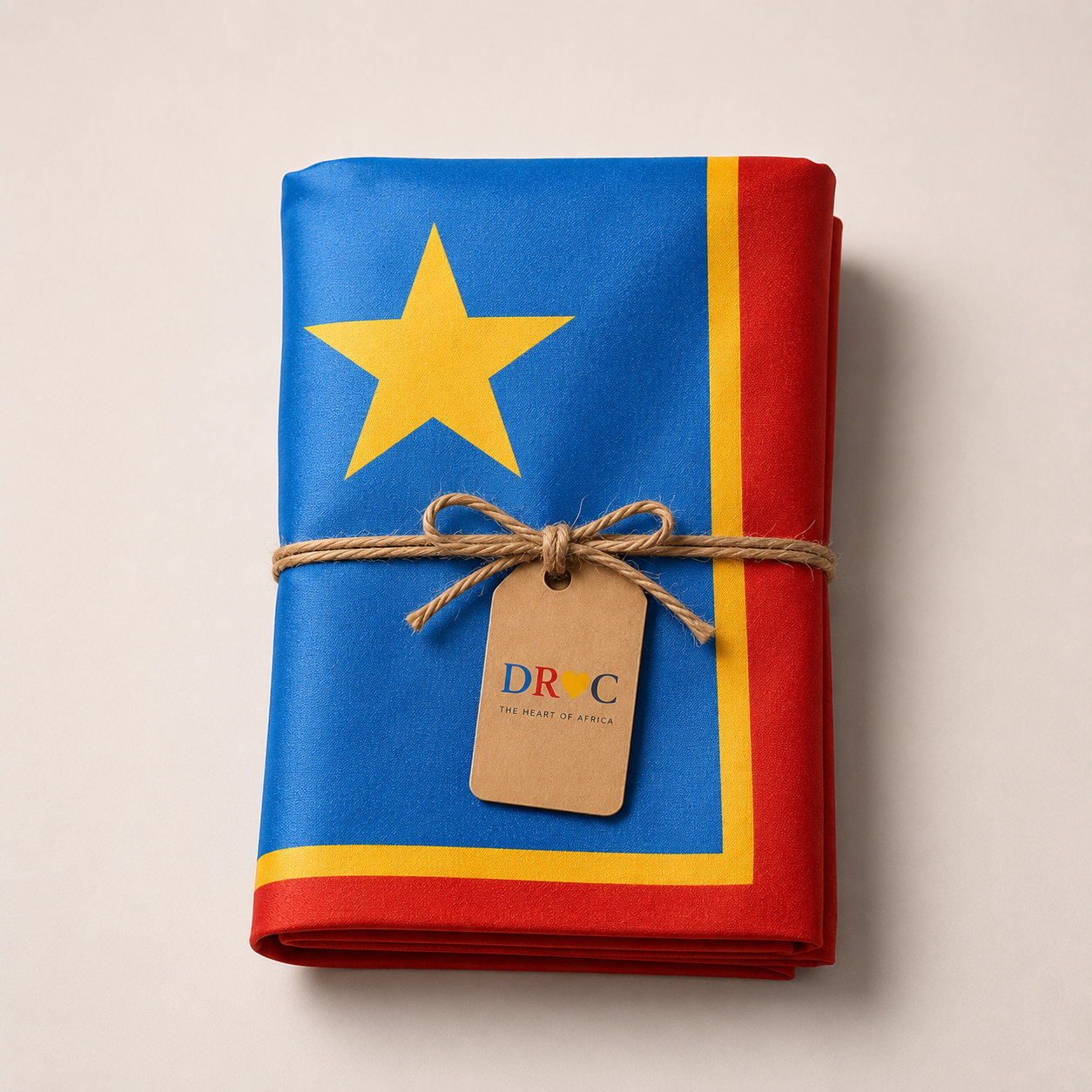 Democratic Republic of Congo national flag from the DRCTOURISM Discovery Essentials collection