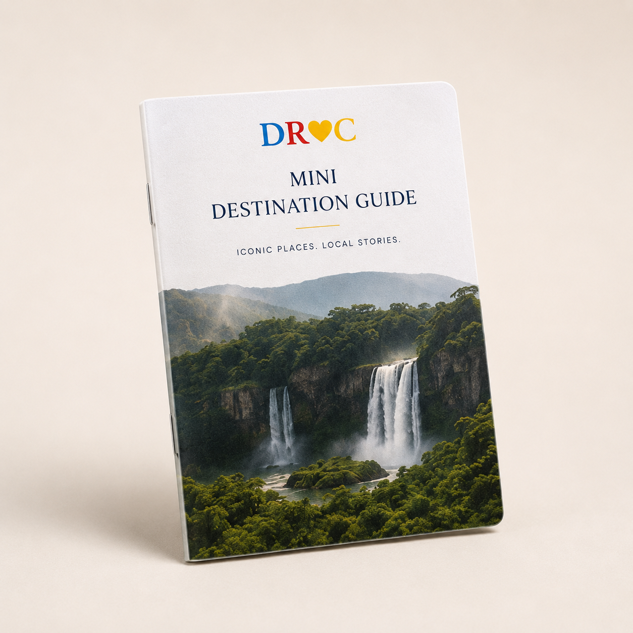 Pocket sized DRC mini destination guide booklet