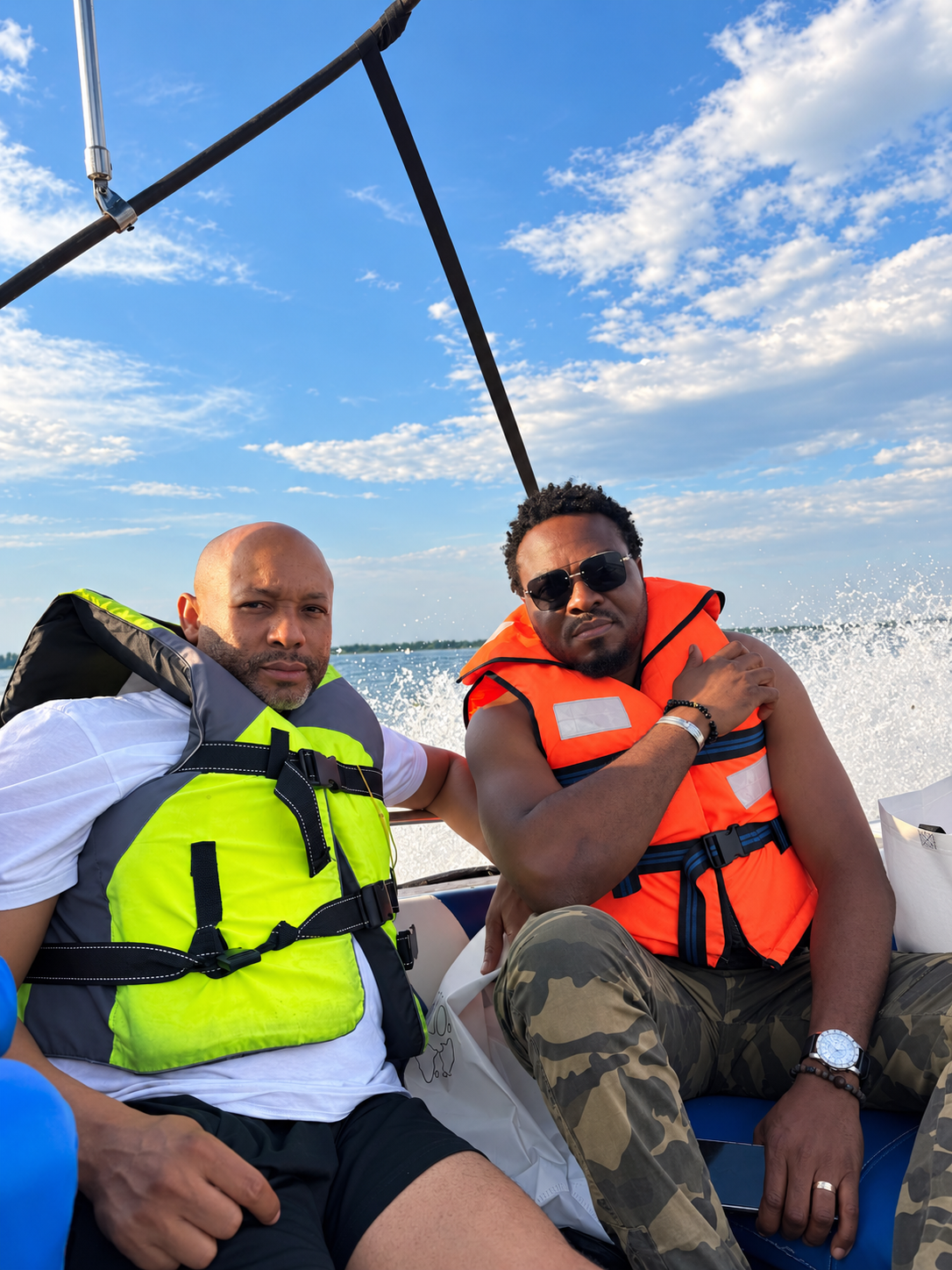 A sandbank island on the Congo River visited during a Social Club river outing.