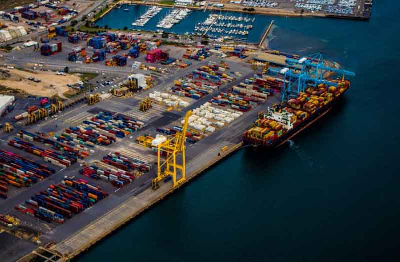 Historic Banana Port where Congo River meets Atlantic Ocean