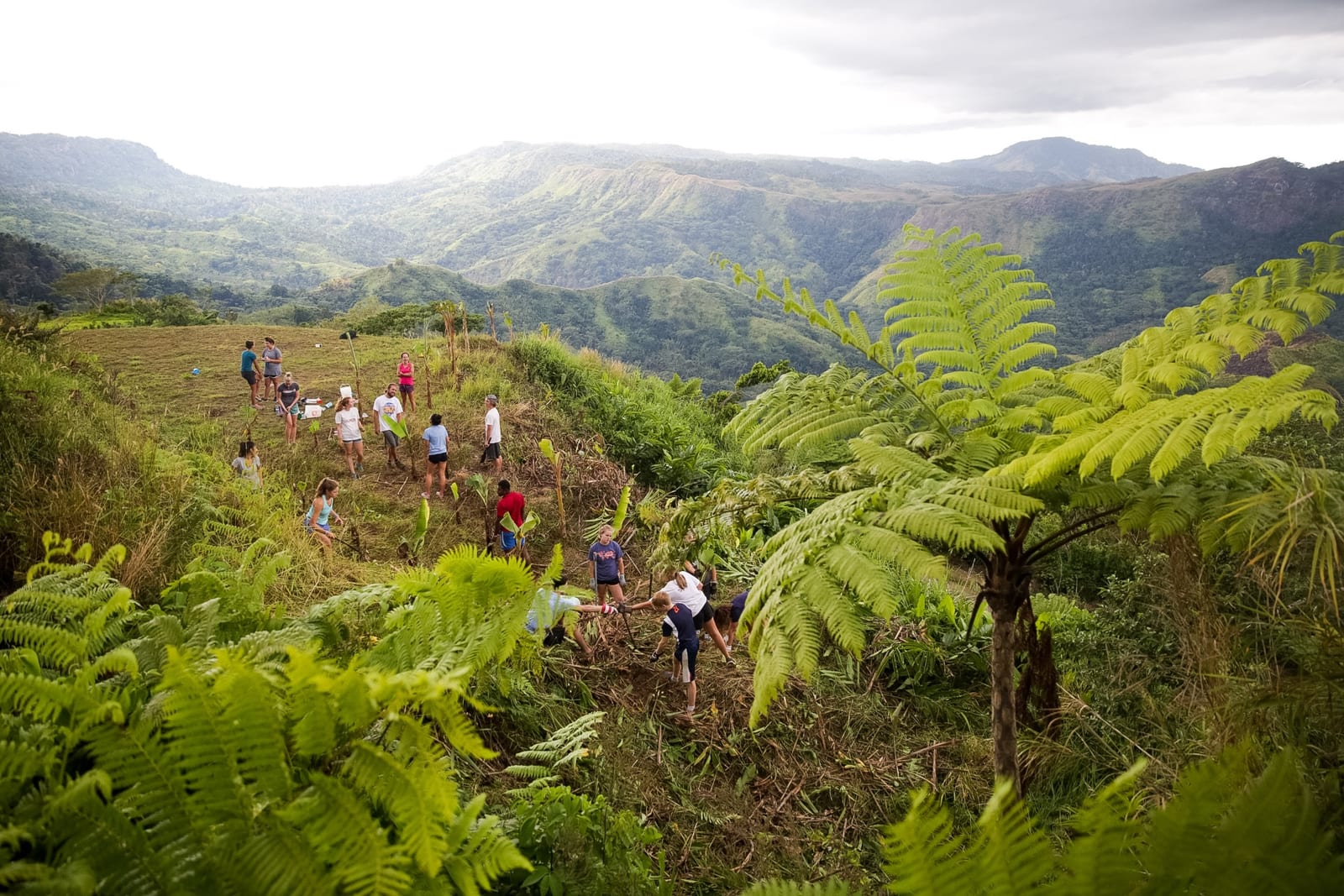 Highlands and dramatic scenery of Fizi Hunting Domain with Lake Tanganyika influence in South Kivu, DRC