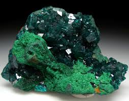Dioptase crystal cluster