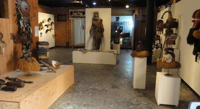 Congolese art gallery exhibition