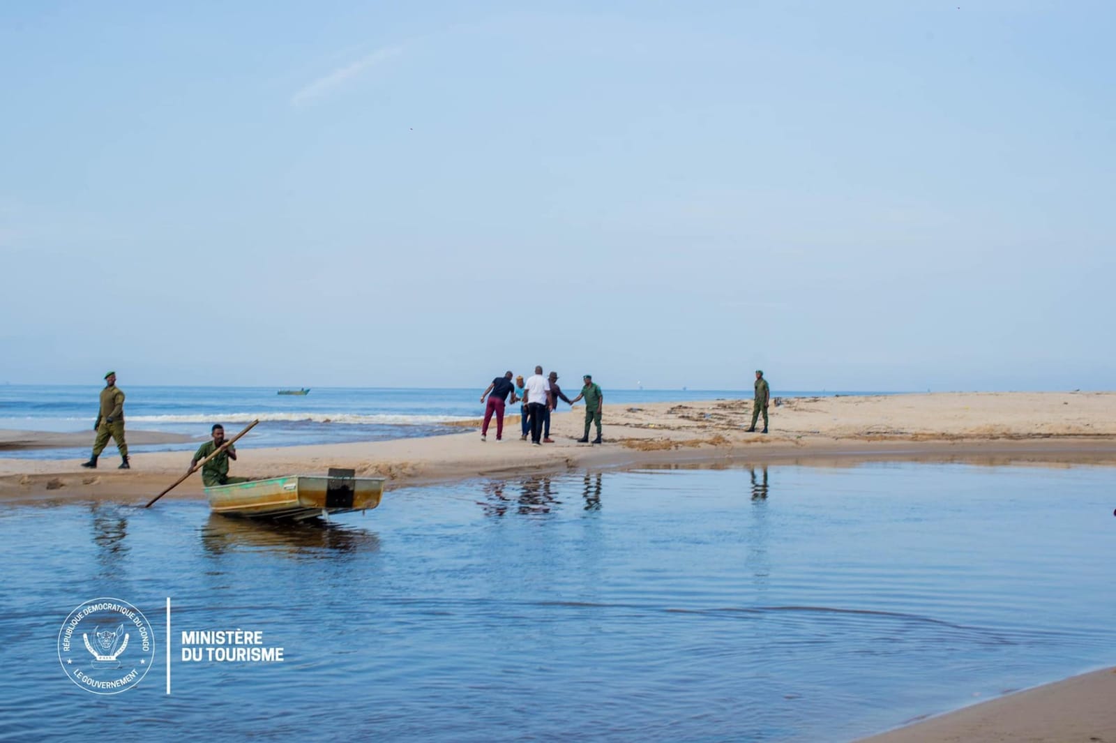 Plage La Beviour beach on the Atlantic coast in Moanda