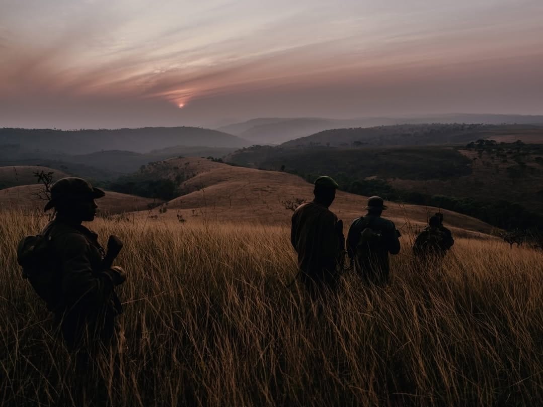 Conservation rangers on patrol in Upemba